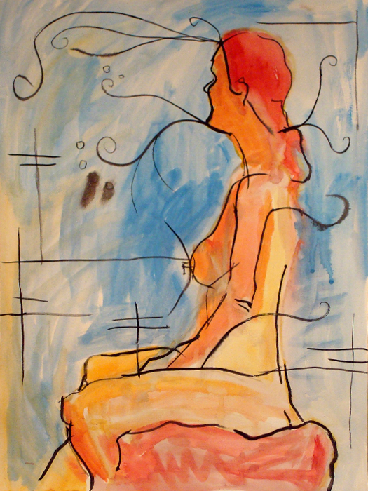 untitled painting of trish 001