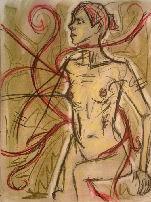 untitled drawing of hillary 002