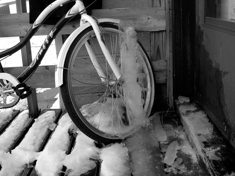 bicycle icicle