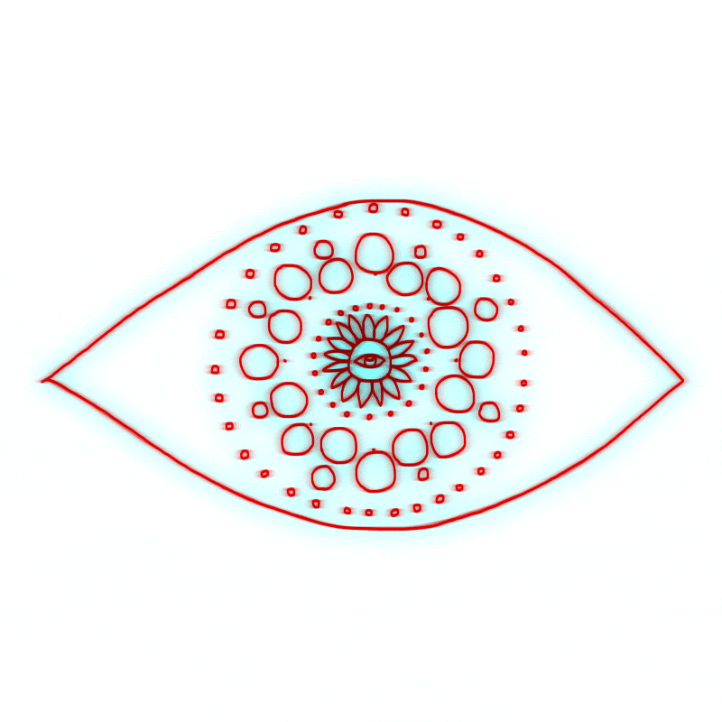 infinite eye flower blink cycle